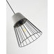 Canada 1 Light 10 inch Grey/Black Single Pendant Lighting Ceiling Light